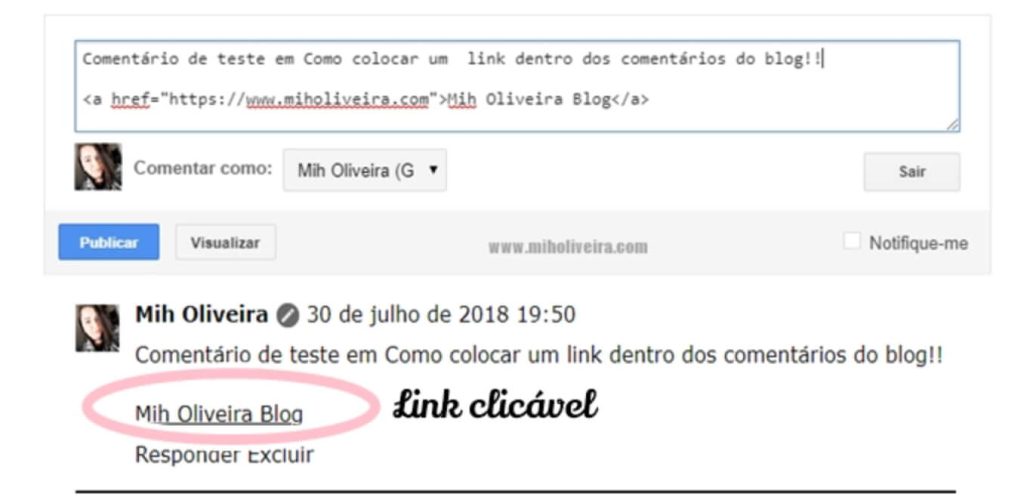 Print screen de uma caixa de comentários de um blog post.