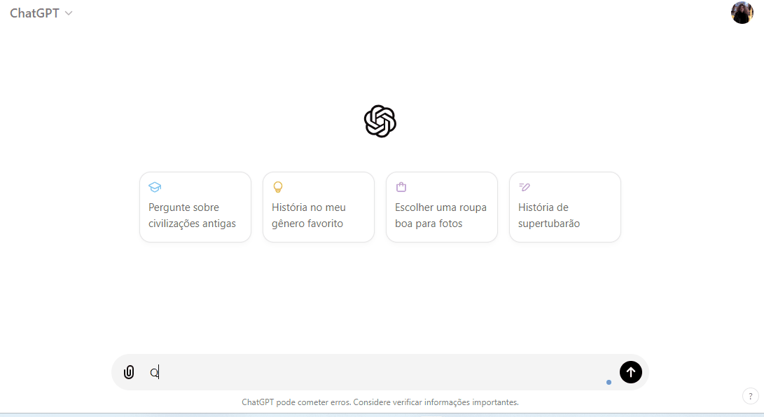 GIF de funcionamento do chat GPT para pesquisa de temas e palavras-chave para a estratégia de 10x Content.