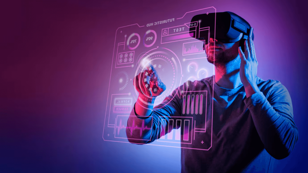 Homem usando óculos vr - Freepik
