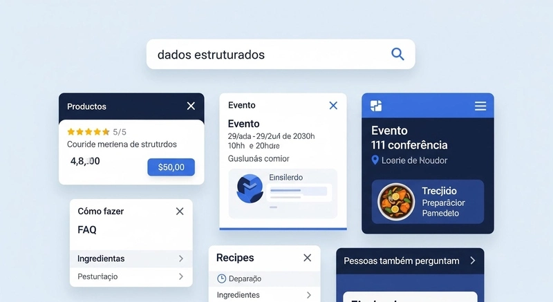 ilustração de features snippets que foram extraídos pelo serpai de dados estruturados