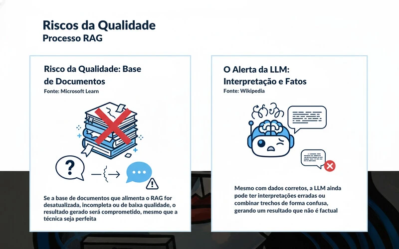 ilustração sobre os ricos do RAG mal executado